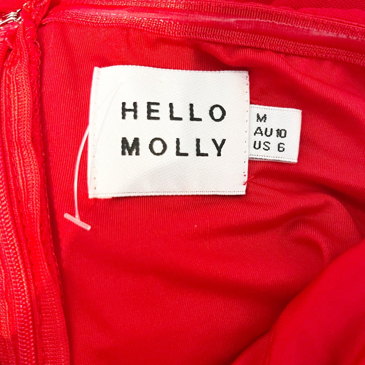 Hello Molly Blossoming Romance Strapless Ruched Cutout Mini Dress Red 6