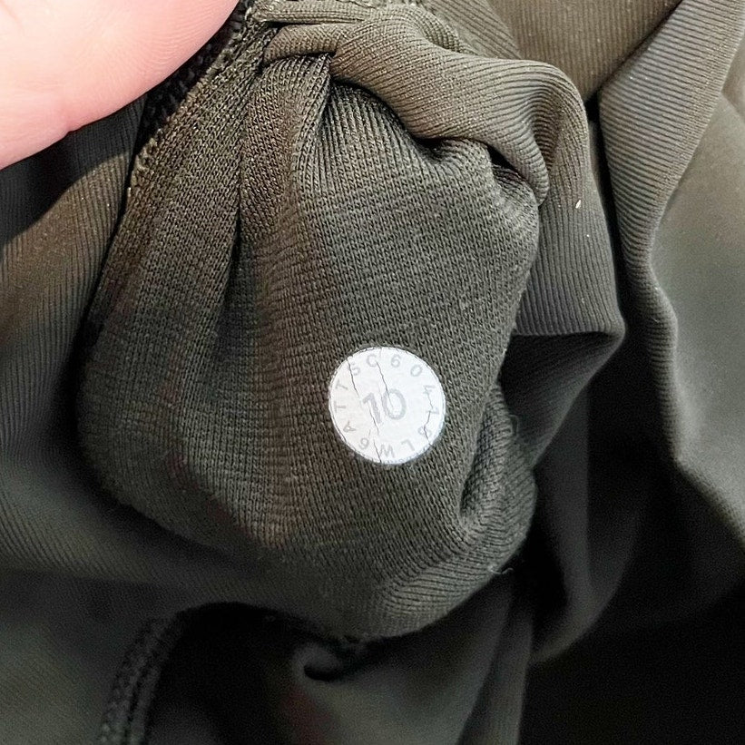 Lululemon Wunder Under Crop High-Rise Leggings Full-On Luxtreme 21" Dark Olive