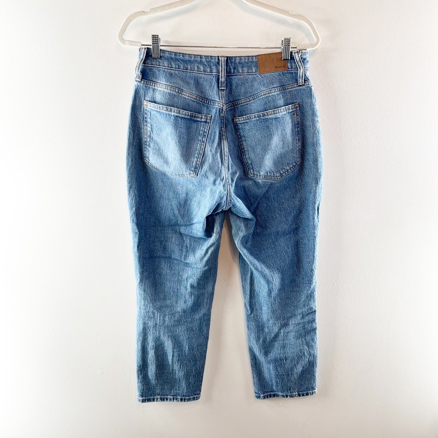 Madewell The Curvy Perfect Vintage High Waisted Straight Jeans Hoye Wash 28 P