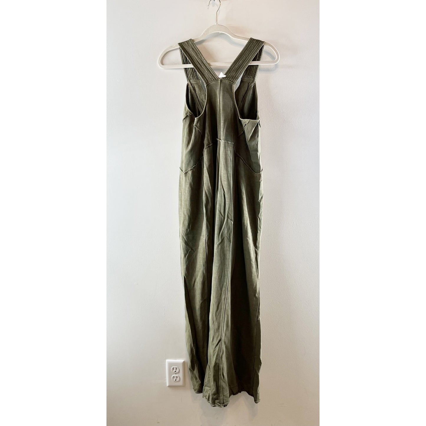 Daily Practice Anthropologie The Palmra One Piece Overall Jumpsuit Moss Green MP
