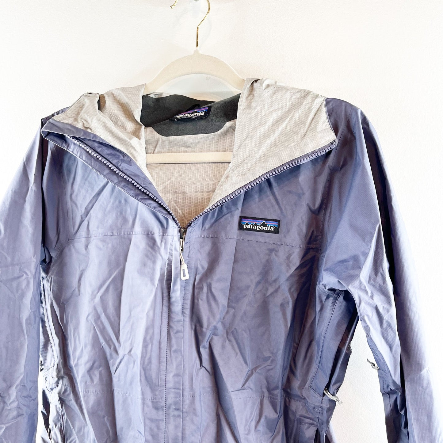 Patagonia Torrentshell 3L Long Sleeve Full Zip Outdoor Rain Jacket Blue Small