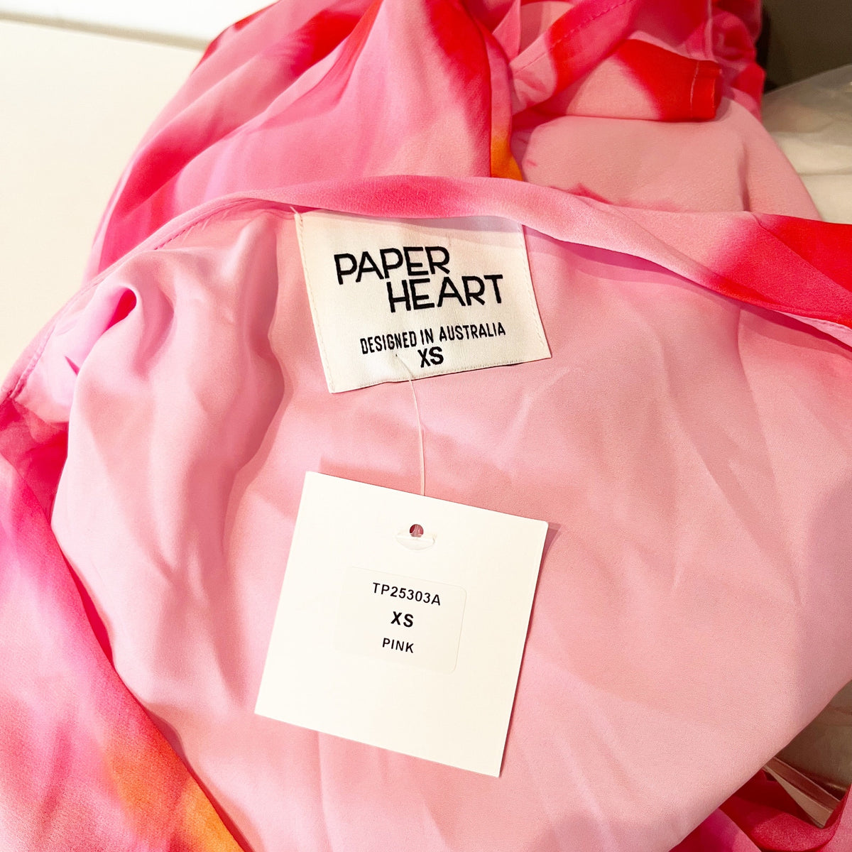 Paper Heart by Anthropologie Floral Sleeveless Cowl Neck Maxi Dress Pink Red XS