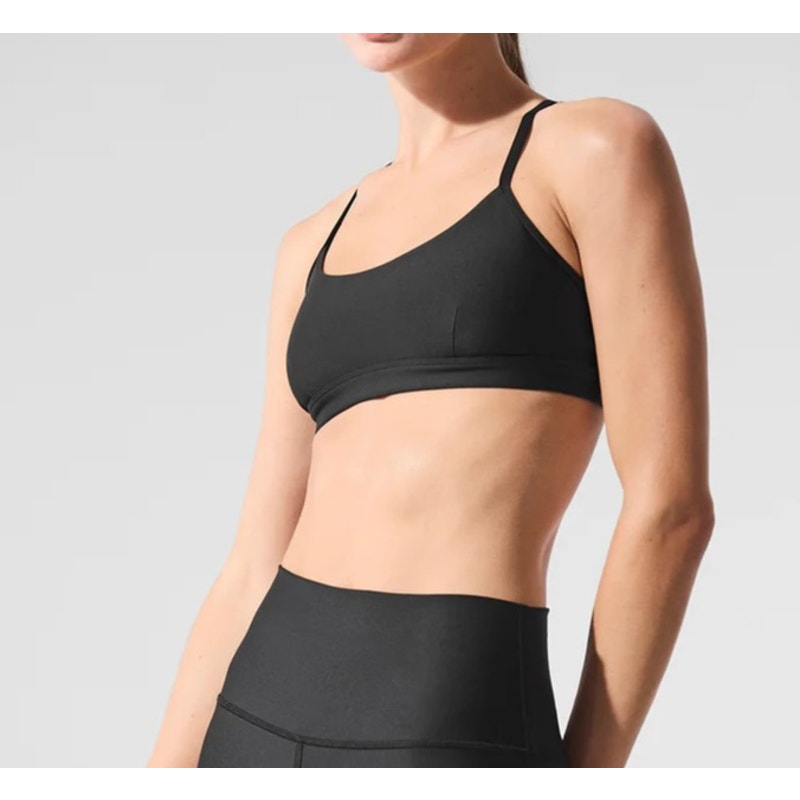 Alo Airlift Intrigue Sports Bra Black Small