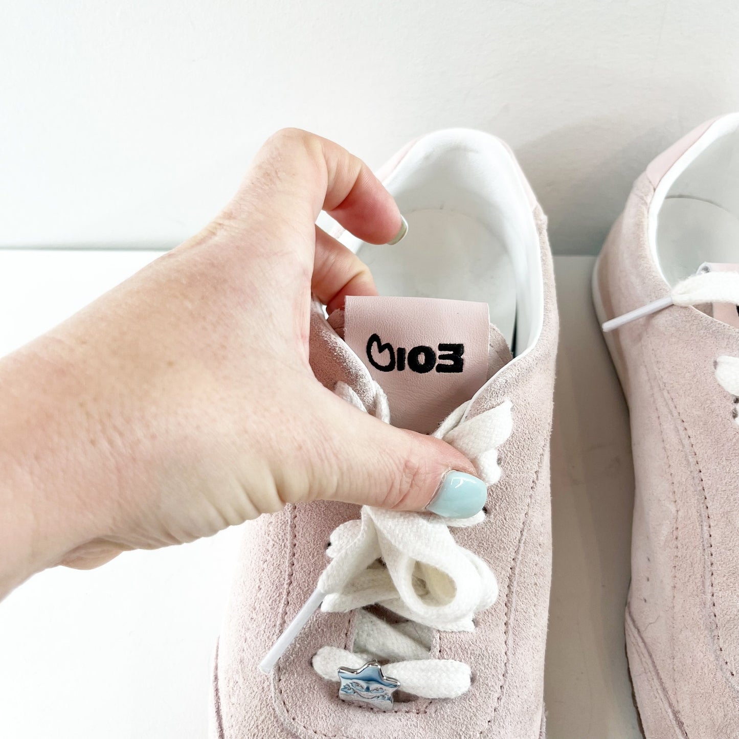 Alo + Jisoo Sunset Low Top Suede Sneakers Bloom Pink 7.5