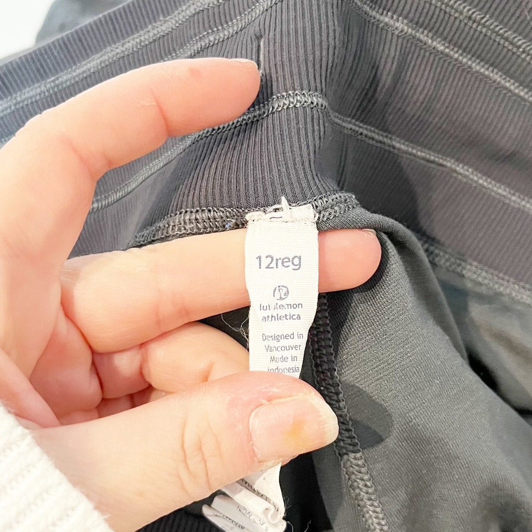 Lululemon Athletica Studio Pant II (Regular) Lined Dark Slate Gray 12