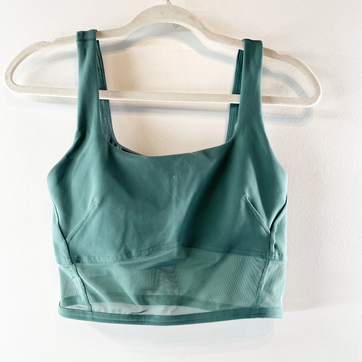 Lululemon Wunder Train Mesh Panel Tank Top Medium Forest Green 6