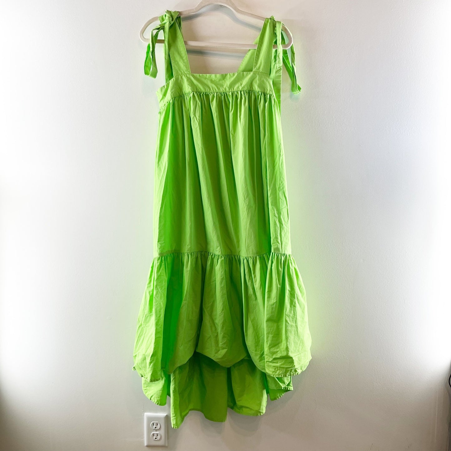 Christopher John Rogers x Target Tie Strap High Low Maxi Dress Green Medium
