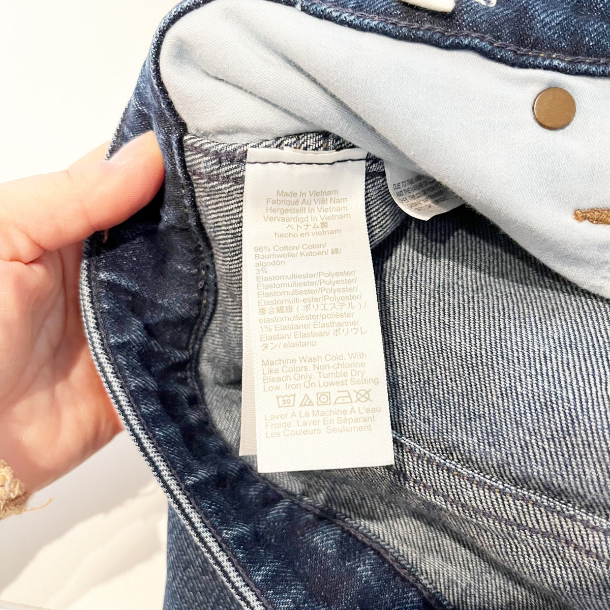 Madewell Curvy Longline High Rise Denim Straight Jeans Midnight Waters Wash 31