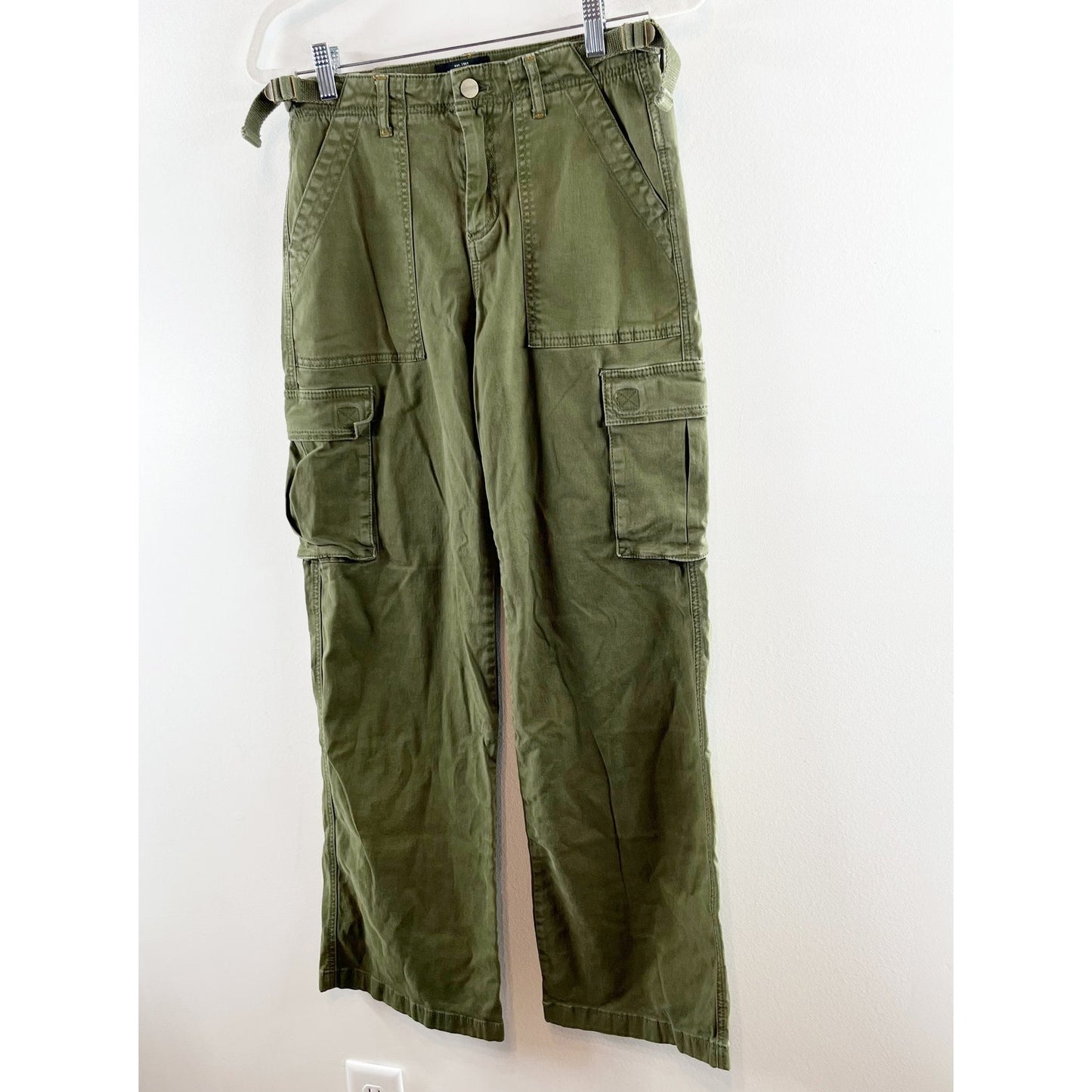 Sanctuary Reissue High Rise Wide Leg Cargo Pants Moss Green XS