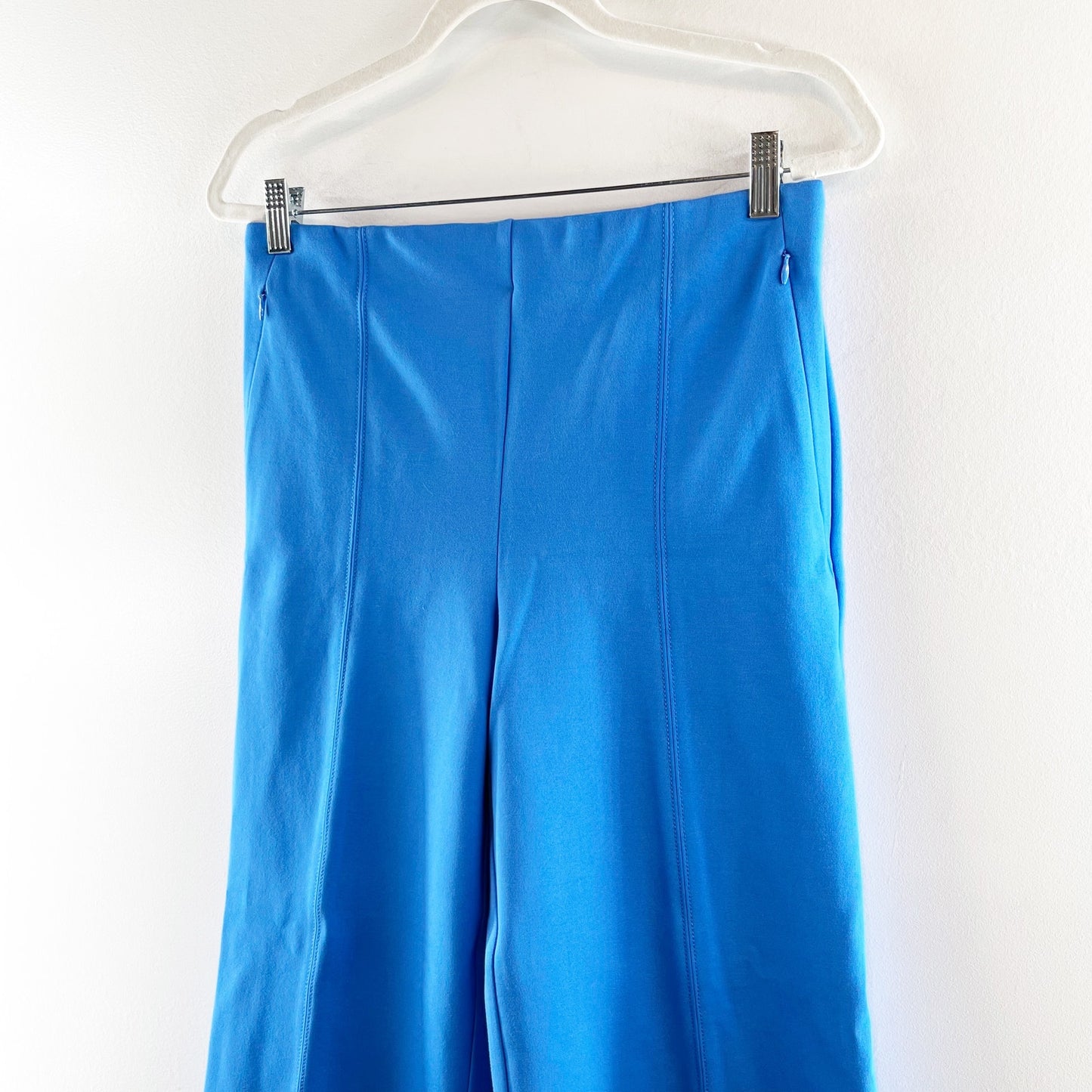 LOFT High Rise Wide Leg Pants Blue Medium
