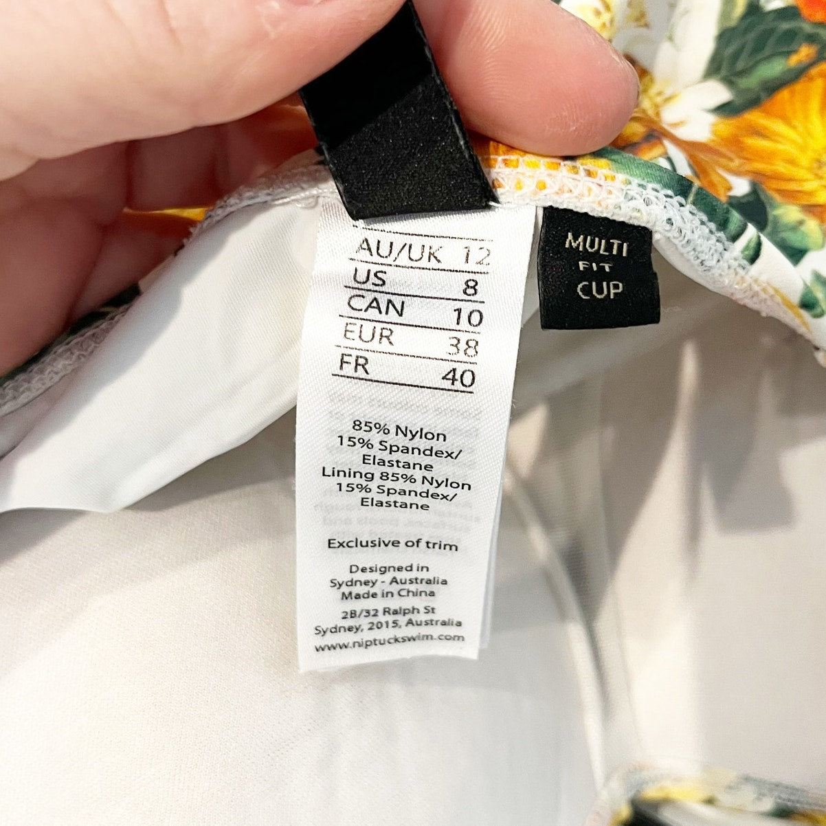 Niptuck Orange Citrus Joanne Twist Front Ruched One Piece Swimsuit Green Orange