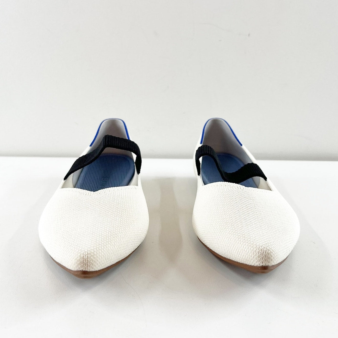 Rothy's The Point Mary Jane Ballet Flats in Love Bird Cream White 9.5
