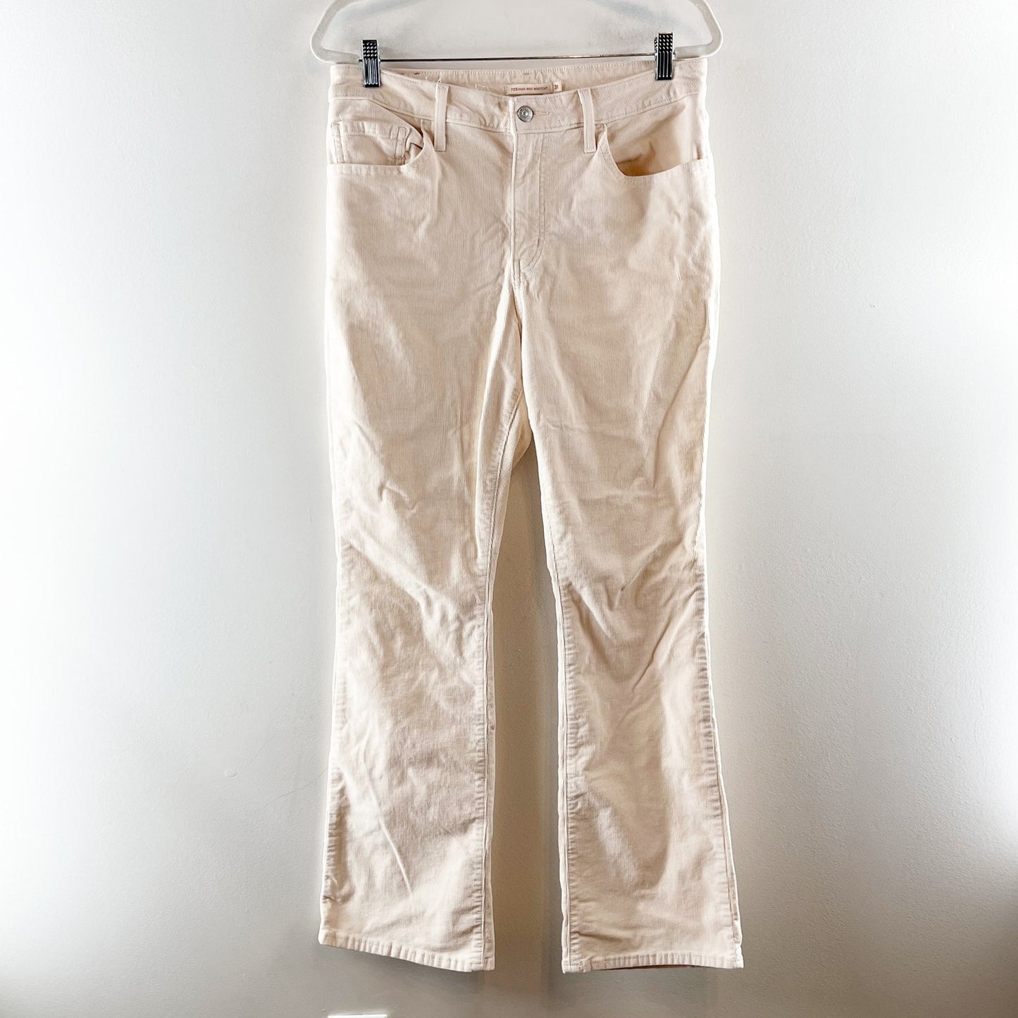 Levi's High Rise Bootcut Corduroy Pants Cream Ecru 31 / 12