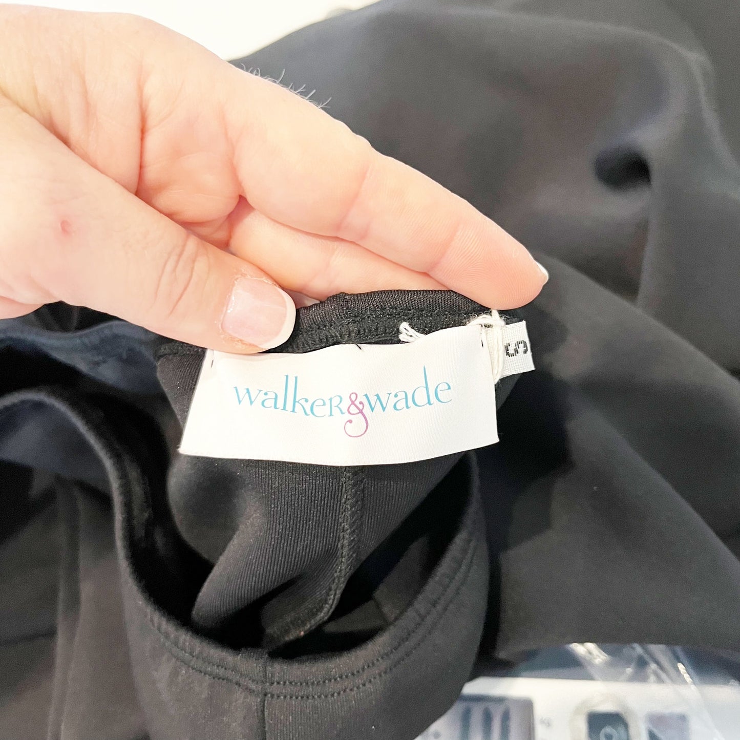 Walker & Wade Low Rise Ruffle Flare Bell Bottom Pants Black Small