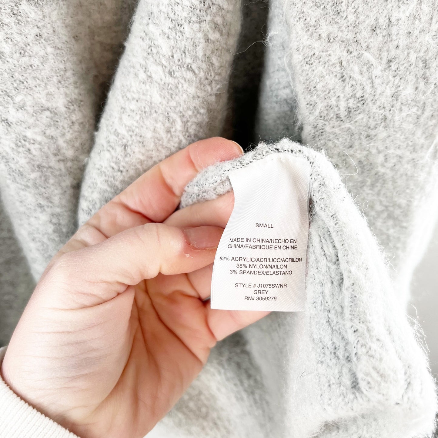 Thread & Supply Open Long Sleeve Cozy Cardigan Sweater Coatigan Gray Small