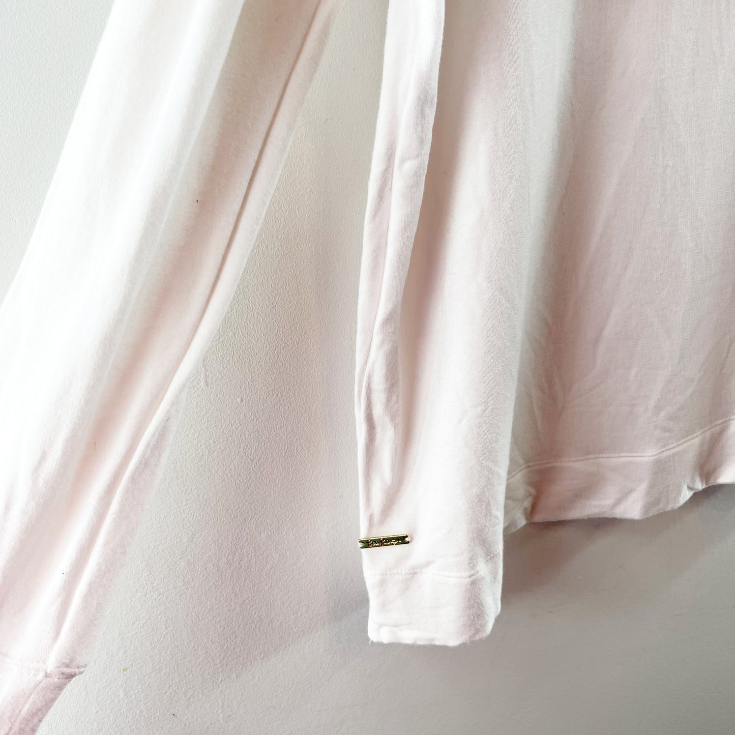 Lilly Pulitzer Belinda Off The Shoulder Long Sleeve Sweatshirt Top White Large