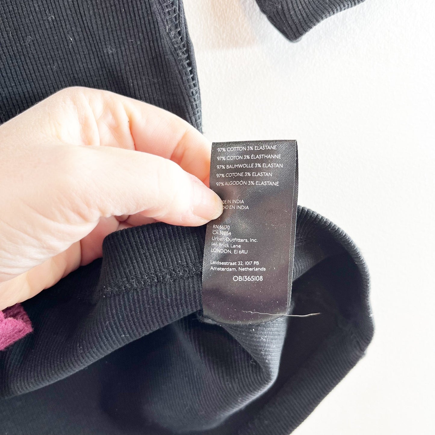 Maeve Anthropologie Ribbed Mock Neck Elbow Length Sleeve Top Black XS