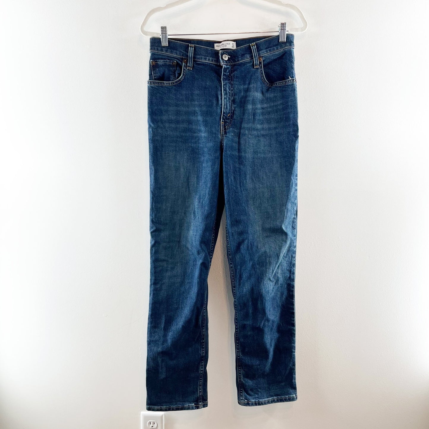 Abercrombie & Fitch The '90s Straight Leg Ultra High Rise Jeans Blue 8 / 29