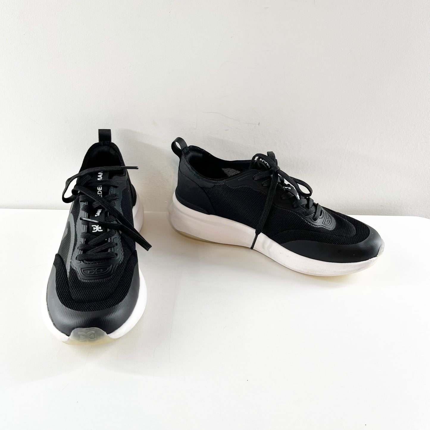 Sam Edelman Mesh Sarita Sneakers Shoes Black White 7.5