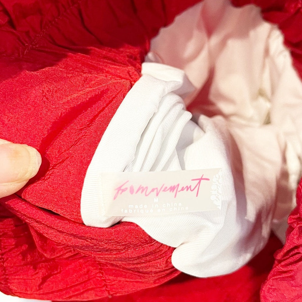 Free People Movement The Way Home Shorts Red Medium