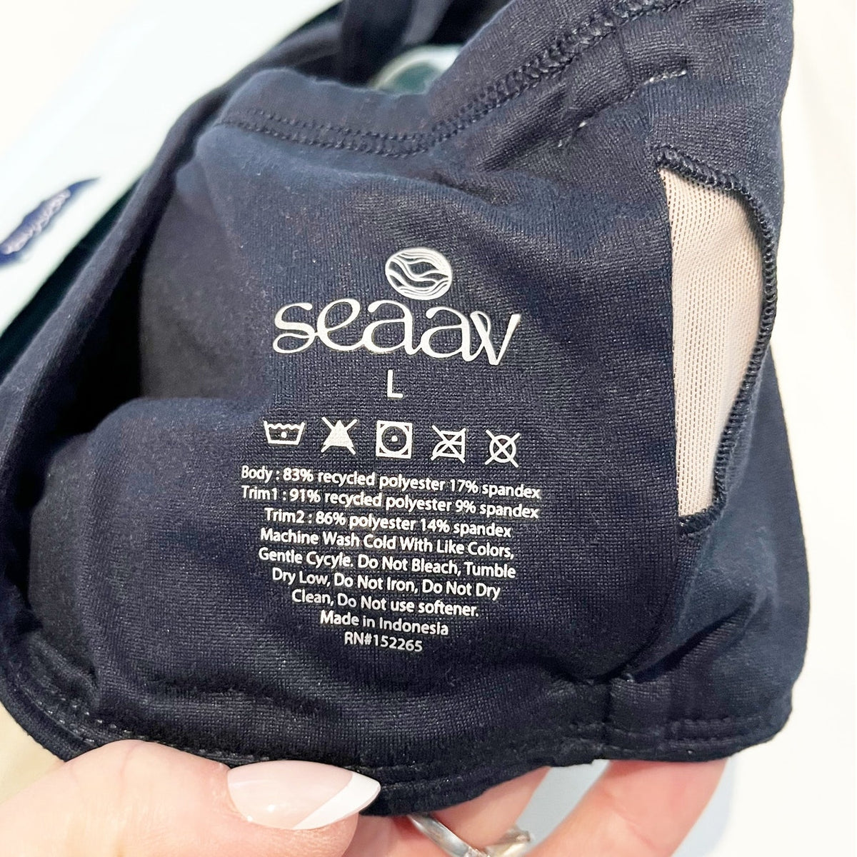 Seeav Layered Liftline Sports Bra Teal Blue Large