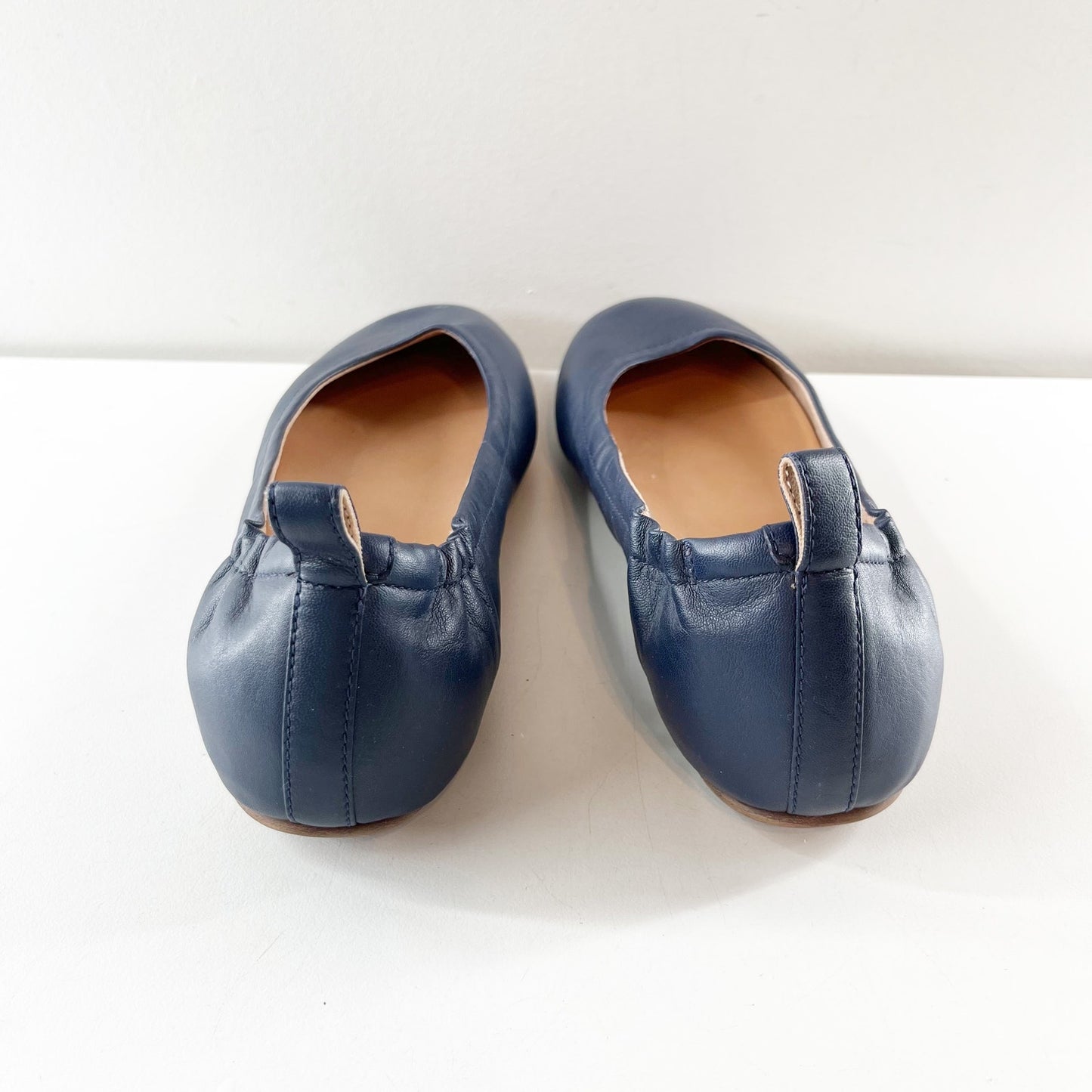 FitFlop Allegro Leather Ballet Flats Navy Blue 7.5