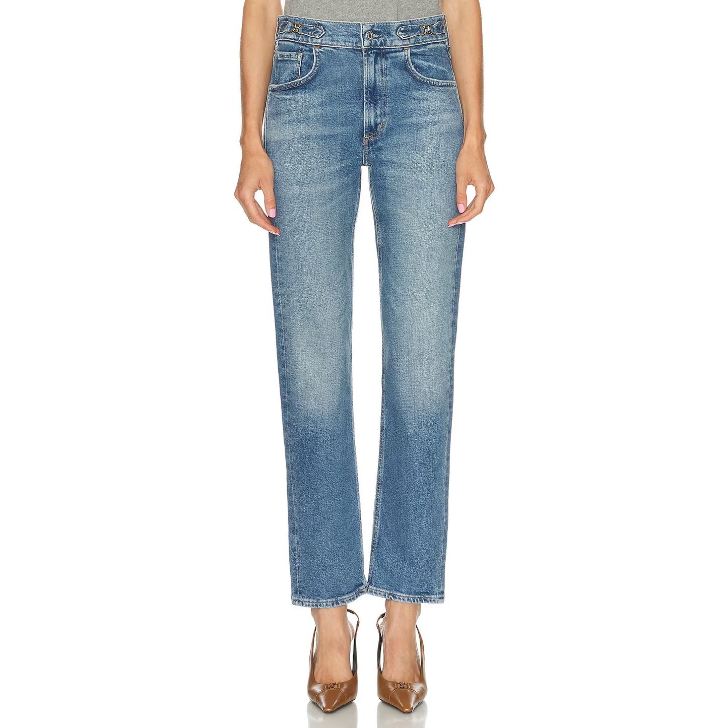 Citizens of Humanity Blaine Cotton Blend Vintage Denim Straight Jeans Alma 24