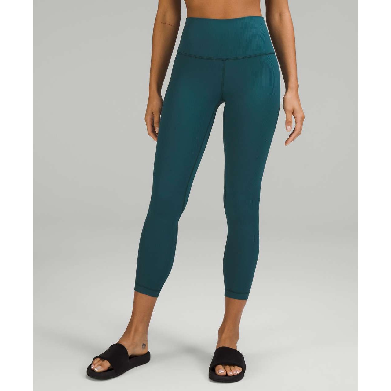 Lululemon Align Ribbed High-Rise Pant Legginga 25" Green Jasper 8