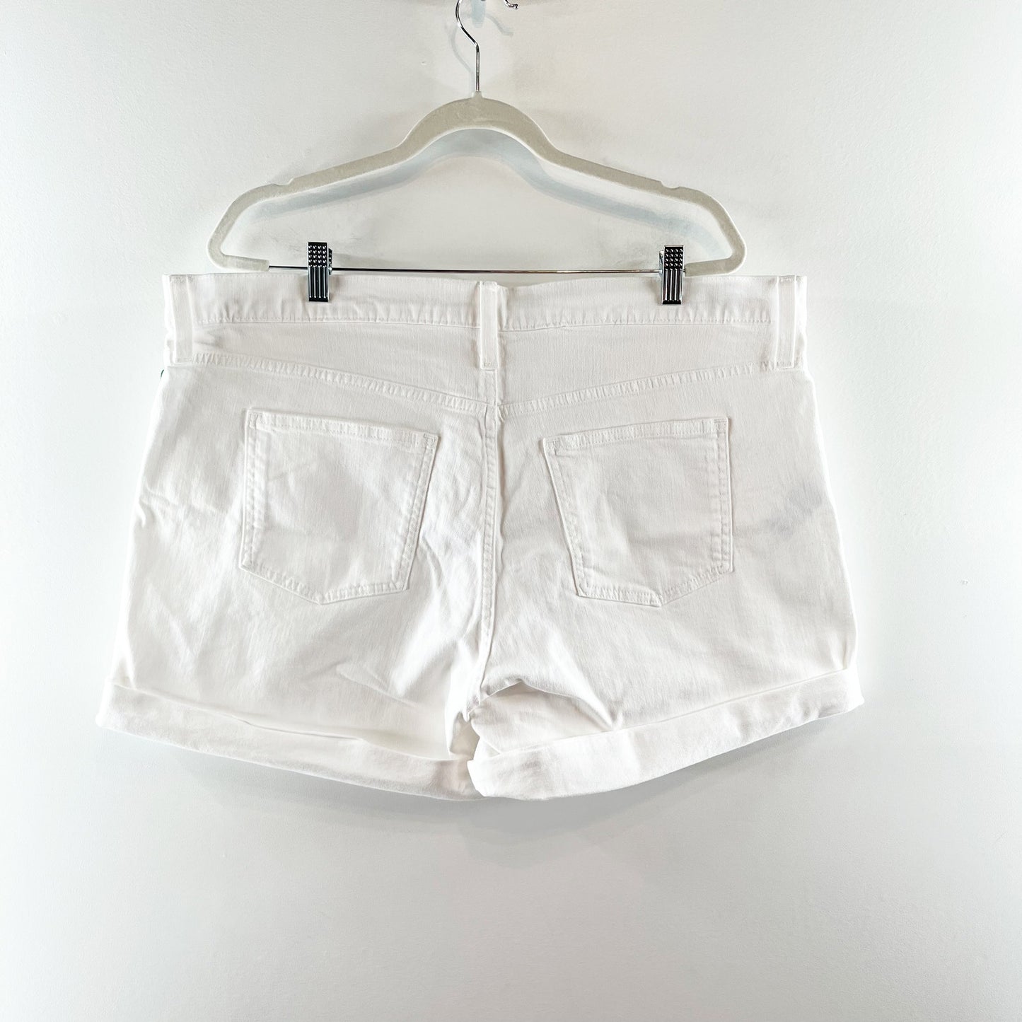 GAP Mid Rise 5" Girlfriend Denim Jean Shorts White 20