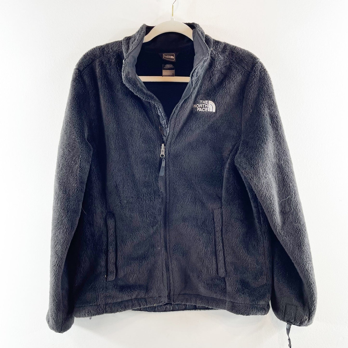 The North Face Osito Full Zip Fleece Fuzzy Jacket Black Large