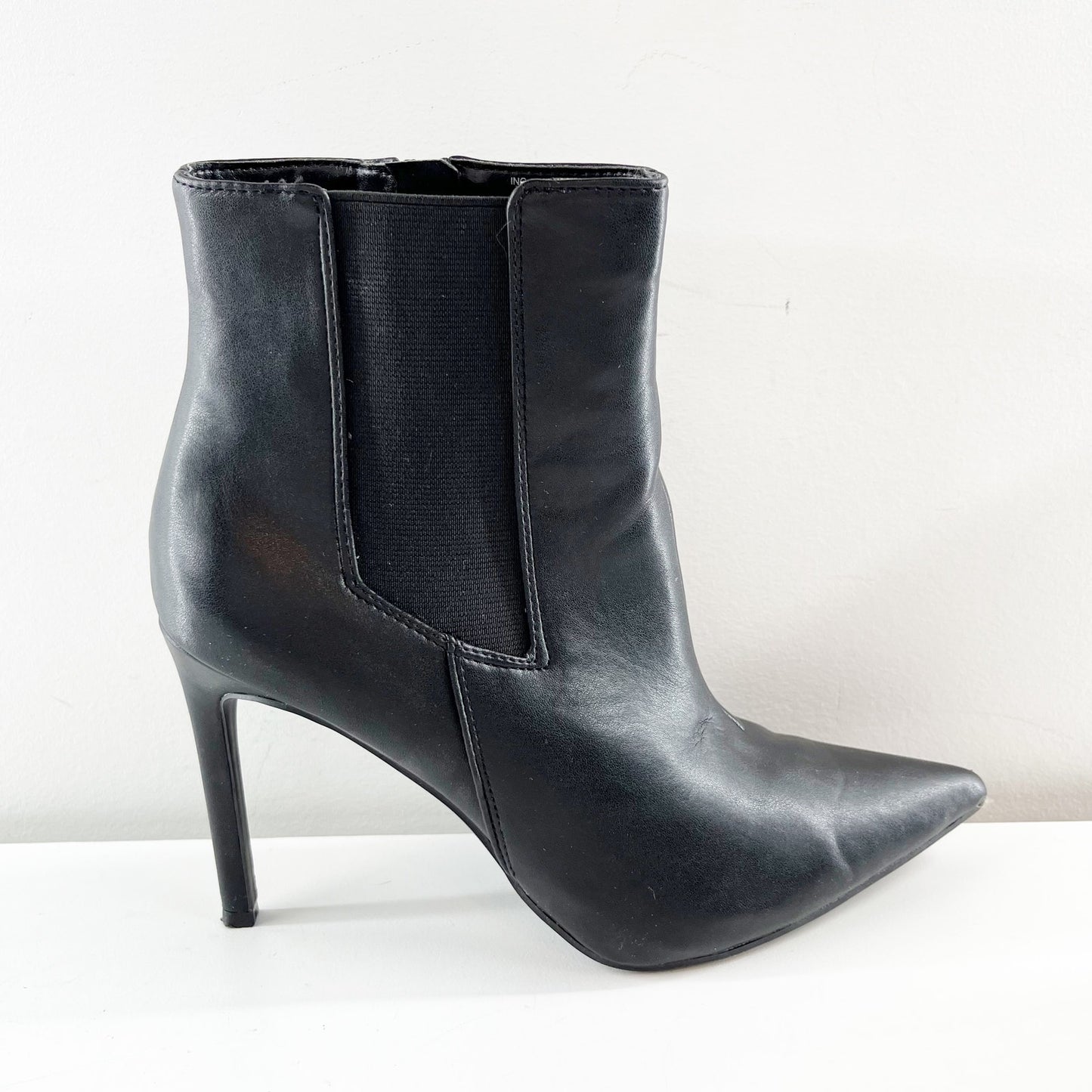 INC Katalina Pointed Toe Stiletto High Heel Boots Booties Black 9.5