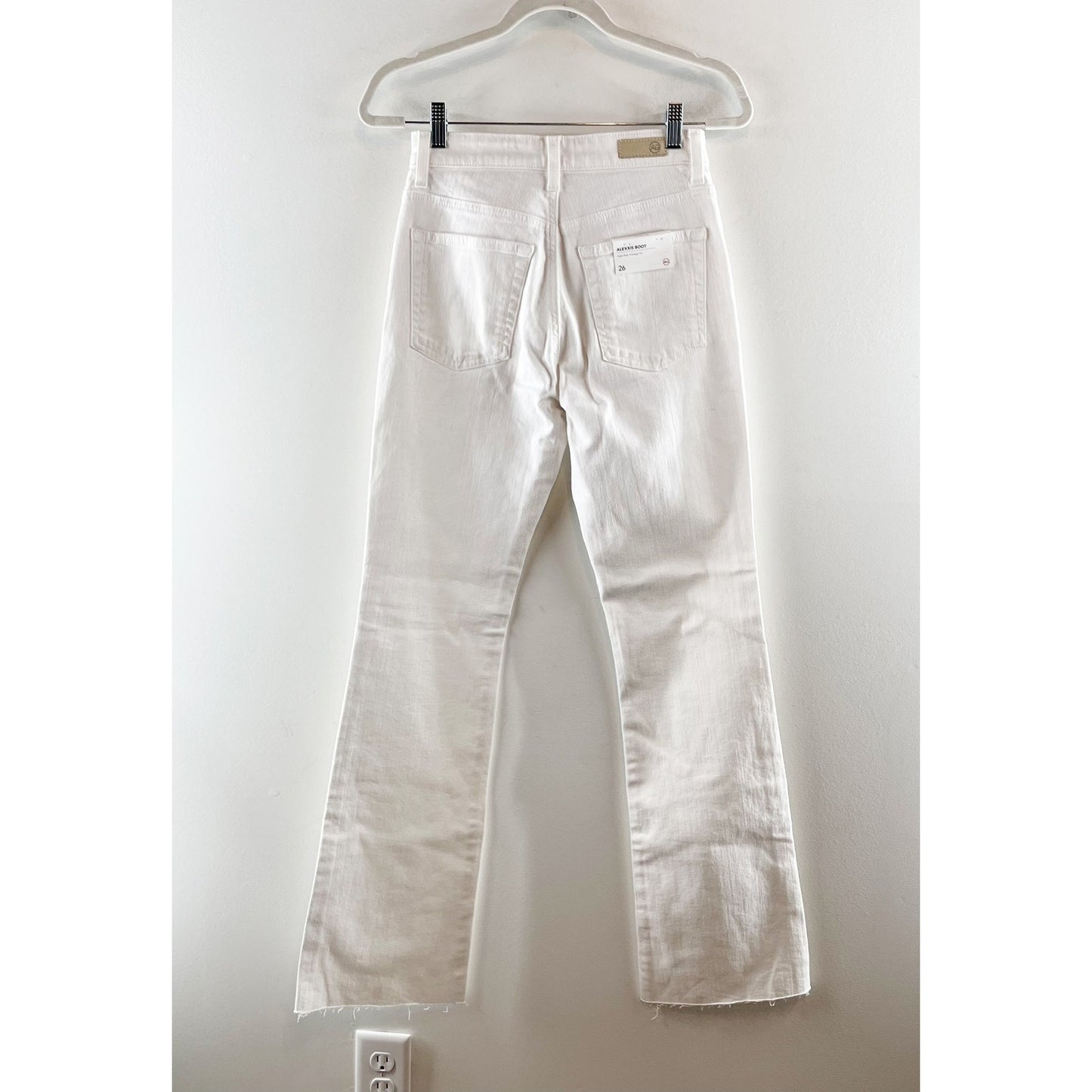 Adriano Goldschmeid Alexxis High Waisted Vintage Fit Bootcut Jeans White 26