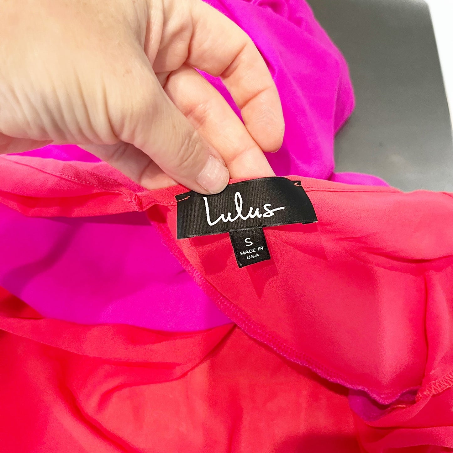 Lulus Seaside Retreat Coral Maxi Cover-Up Dress Red and Magenta Small