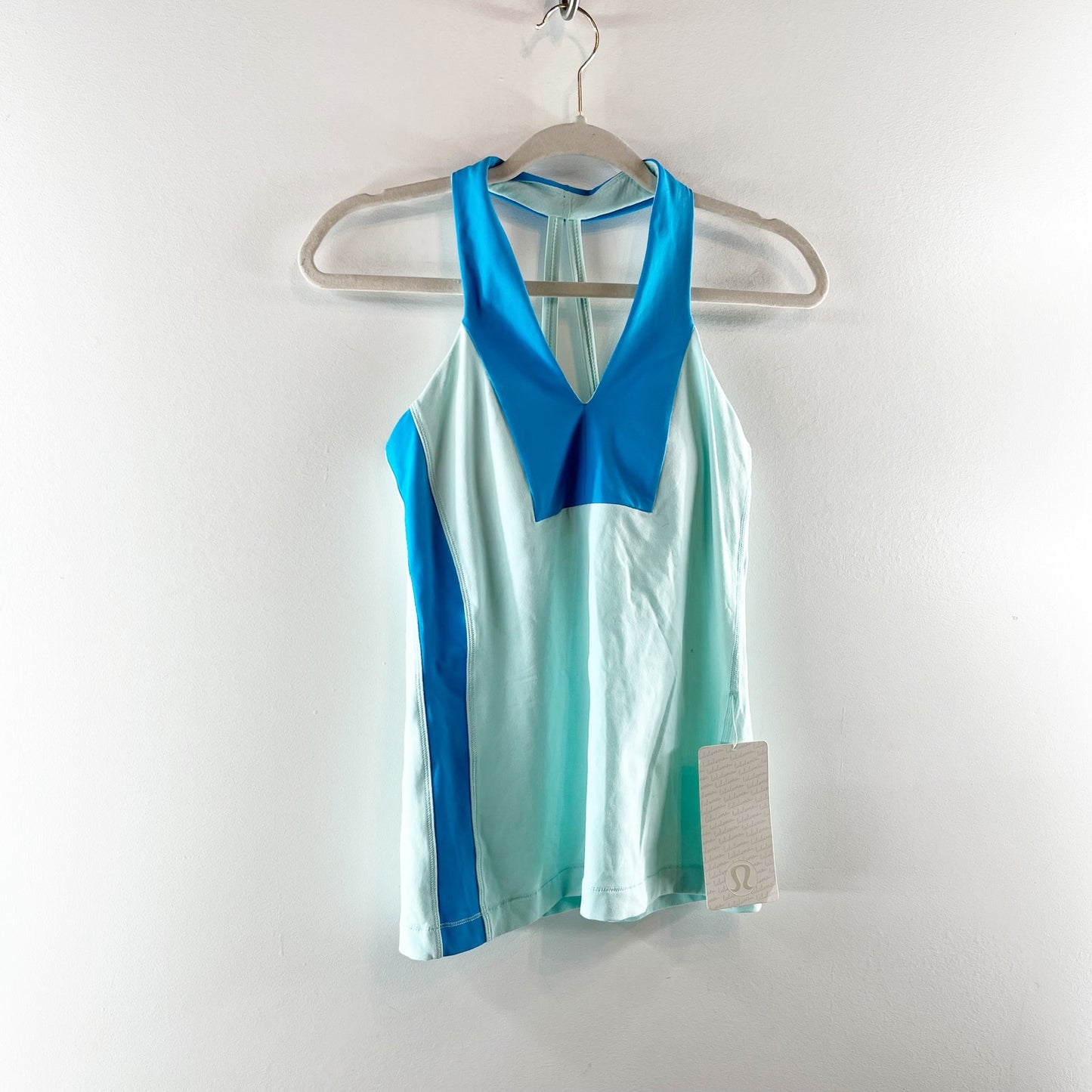 Lululemon Open Soul Tank Top Aquamarine / Beach Blanket Blue / Aquamarine US 6