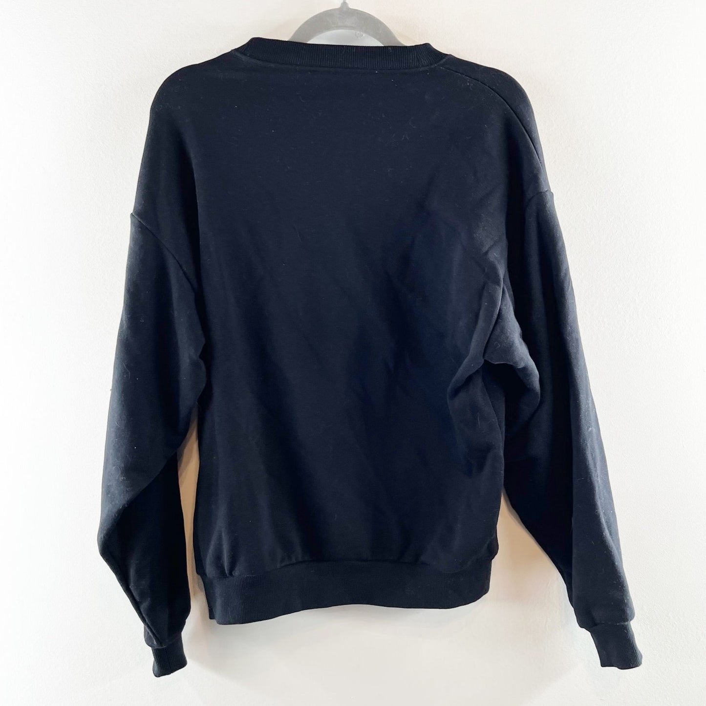 Alo Accolade Crew Neck Pullover Sweatshirt Black Small