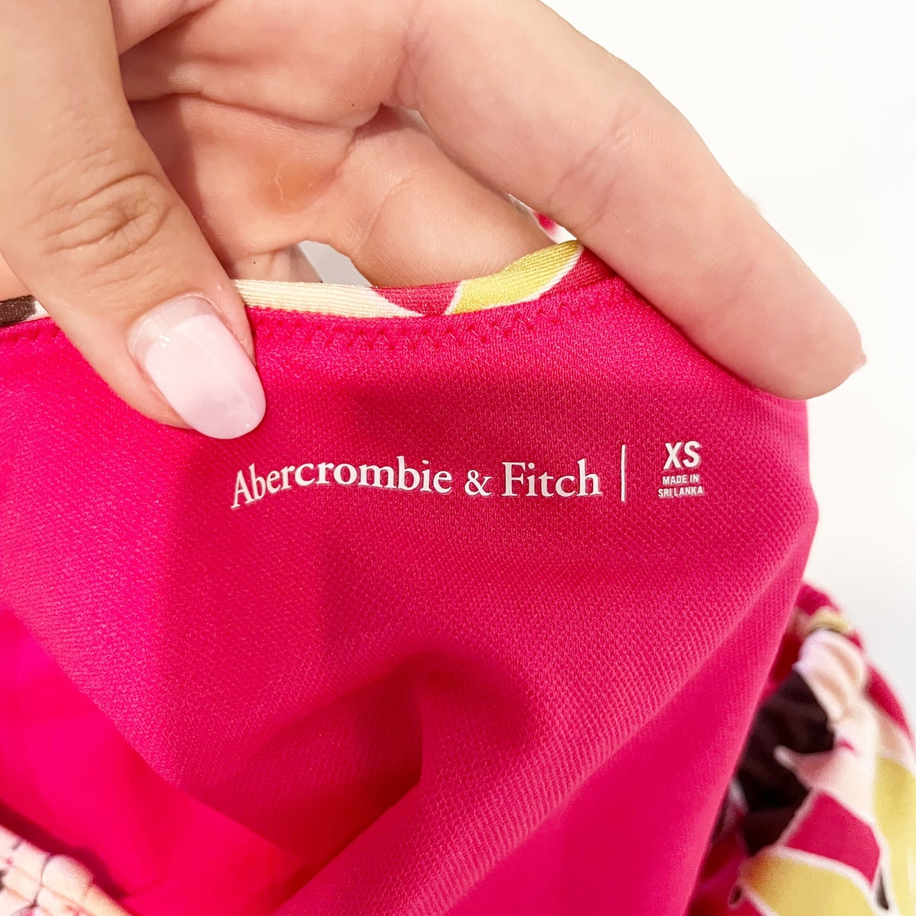 Abercrombie & Fitch Scoopneck Floral Underwire Two Piece Bikini Set Pink XS