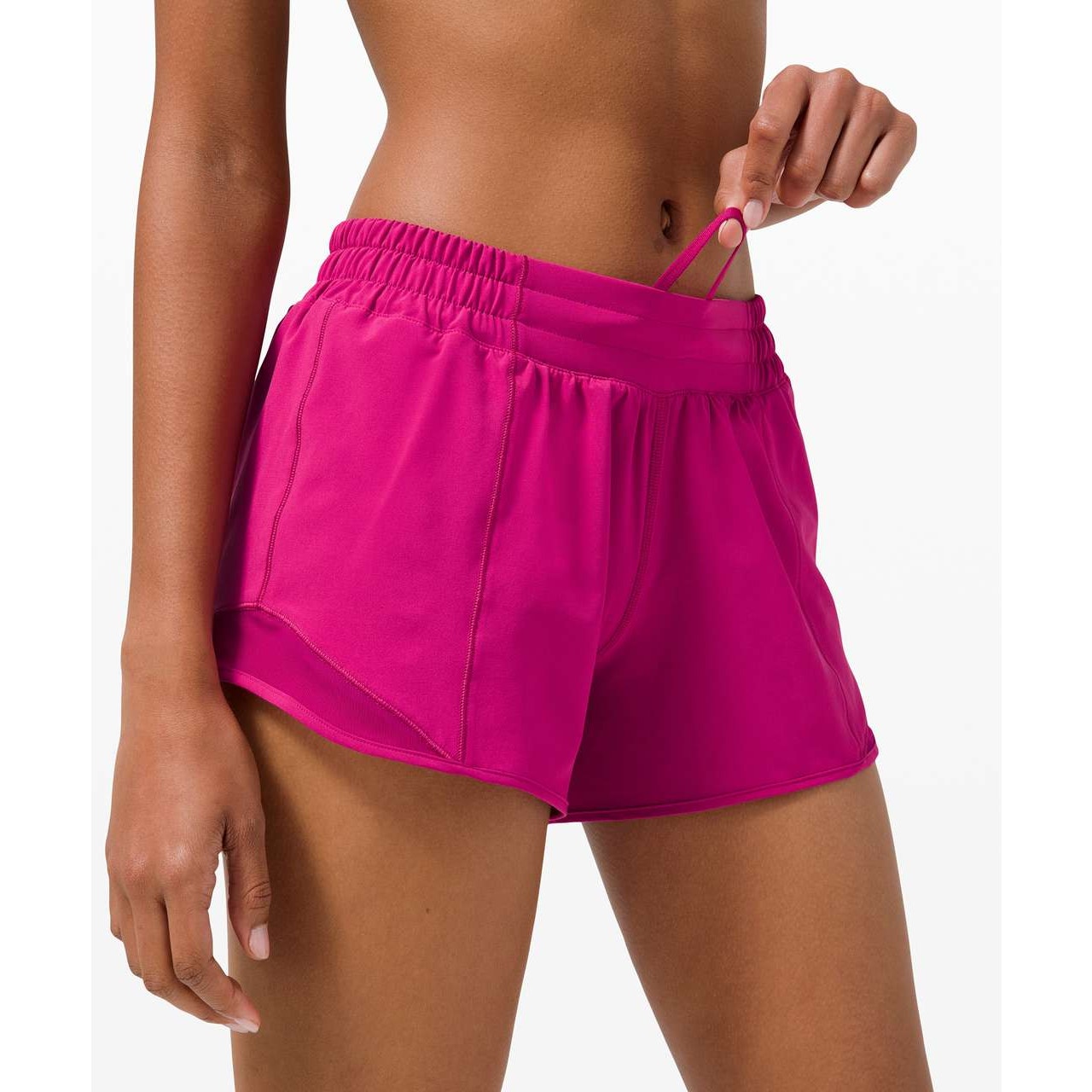 Lululemon Hotty Hot Shorts II Long 4" Ripened Raspberry Pink 4