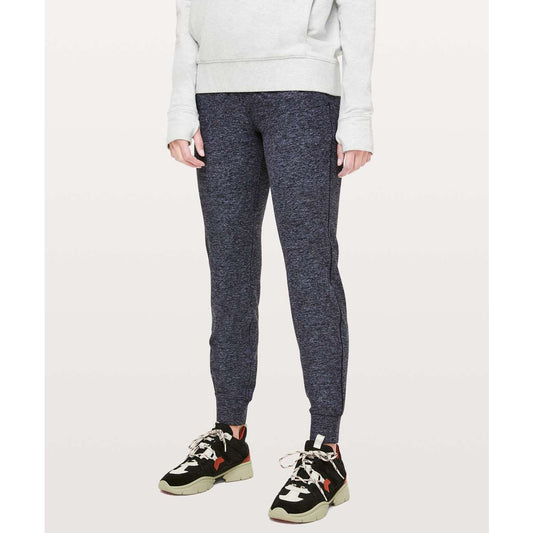 Lululemon Ready To Rulu Pant Jogger Sweatpants 29" Heathered Gatsby Blue / Black