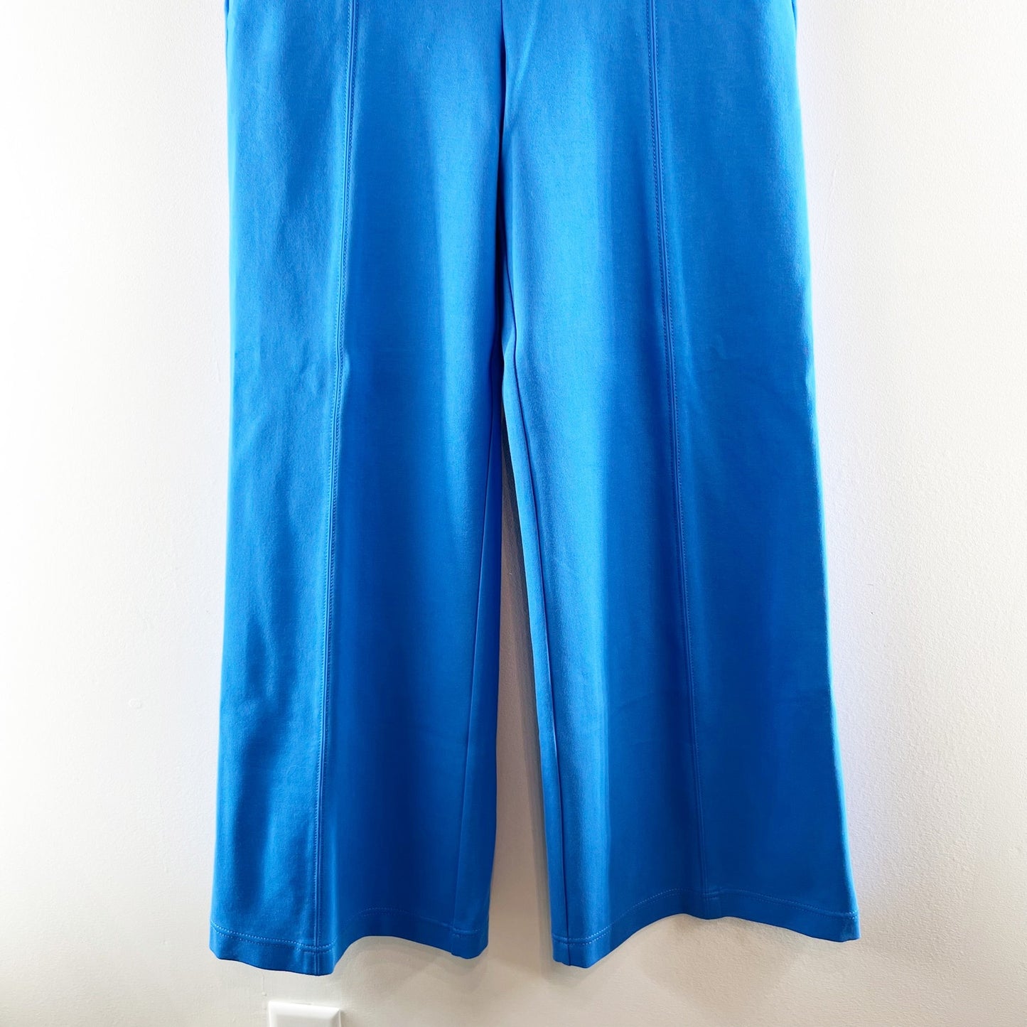 LOFT High Rise Wide Leg Pants Blue Medium