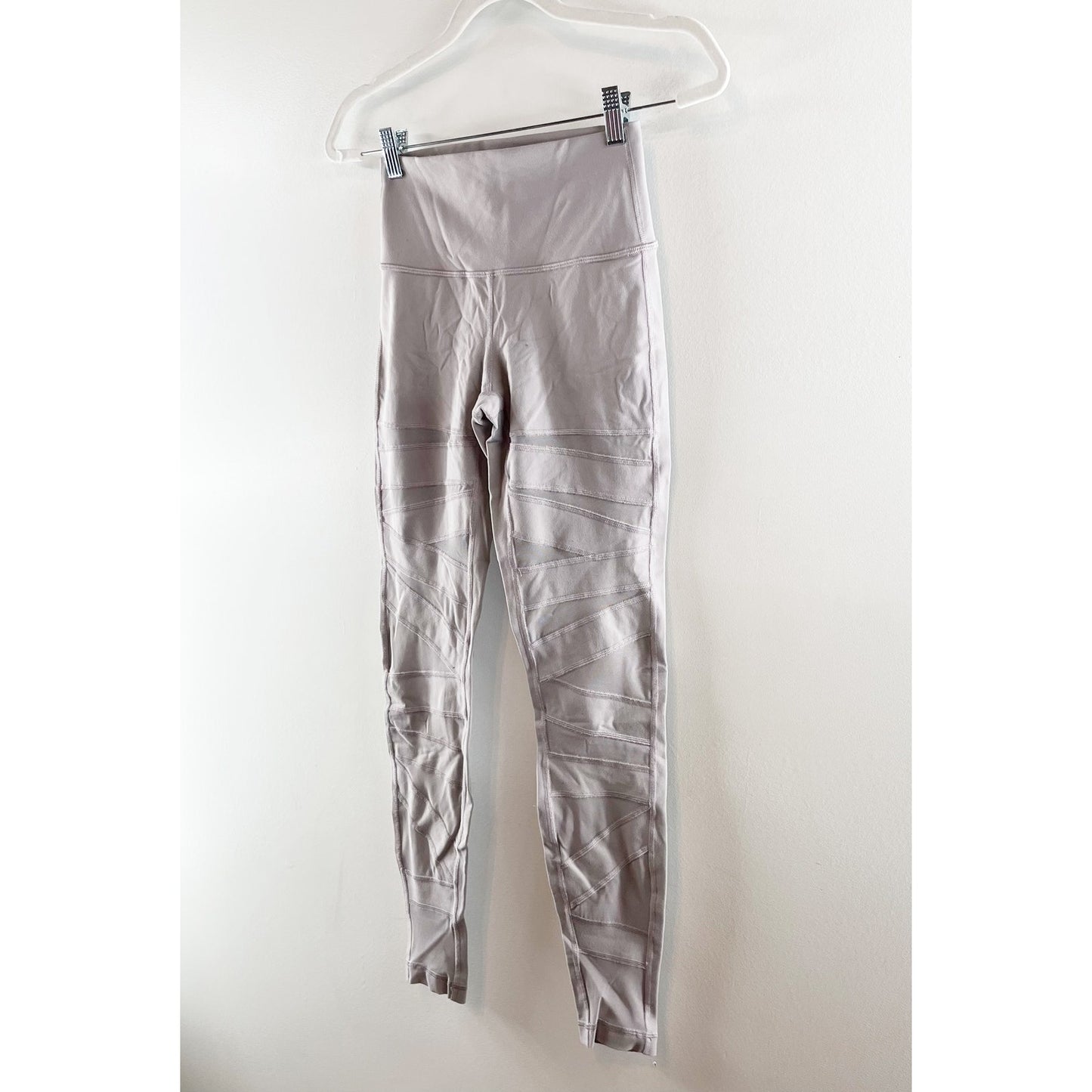 Lululemon Wunder Under Pant (High-Rise) Tech Mesh 28" Dark Chrome Silver 6