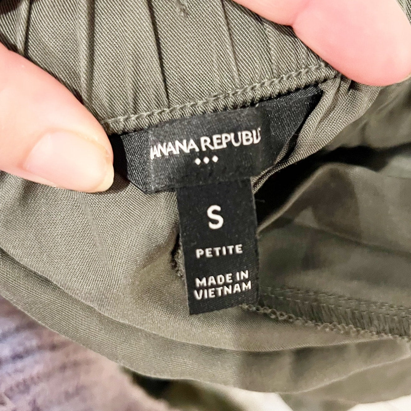 Banana Republic Tencel Cargo Jogger Pants Steel Green Small