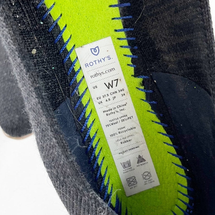 Rothy's The Point Ballet Knit Flats Gray 7