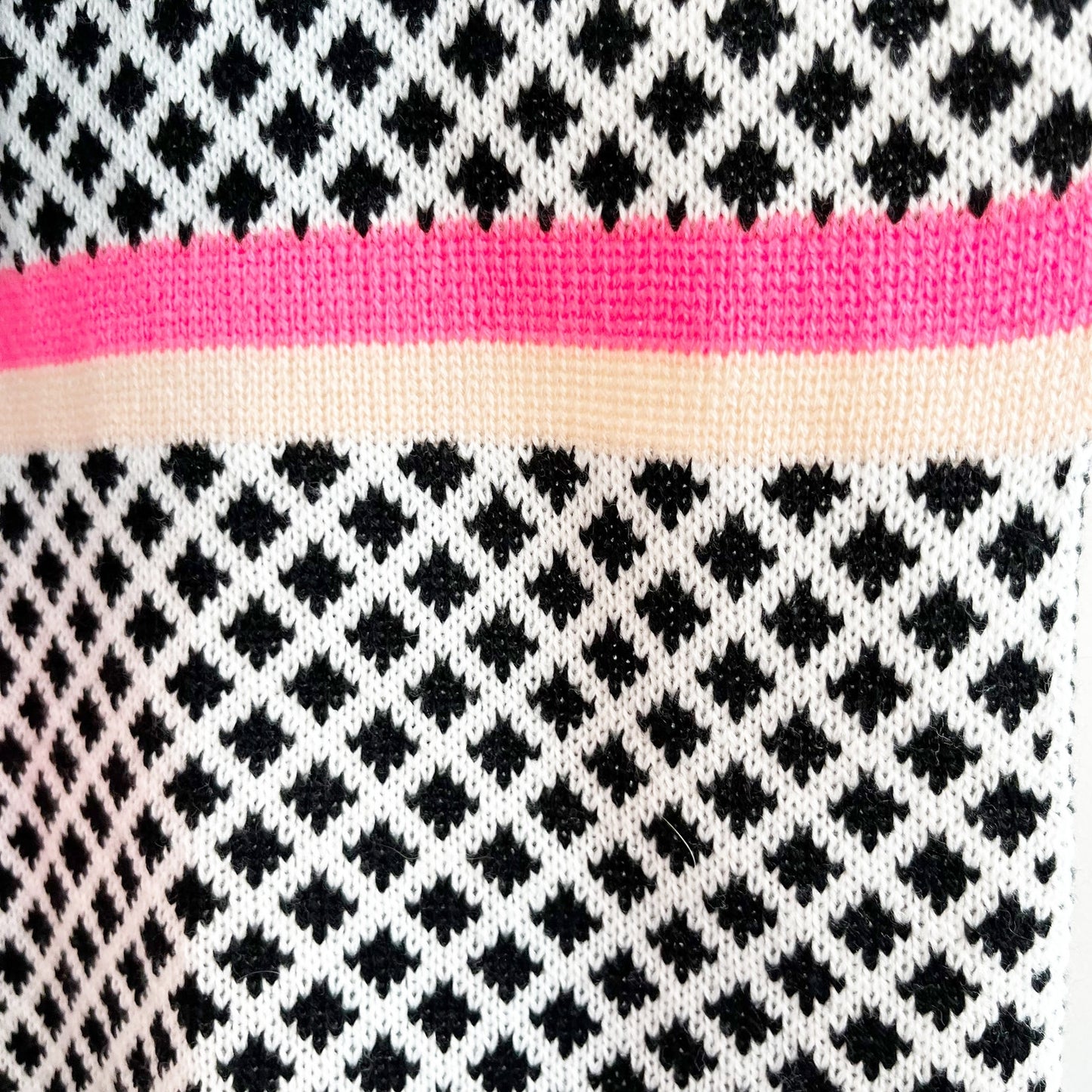 LOFT Pink Black Infinity Wrap Scarf