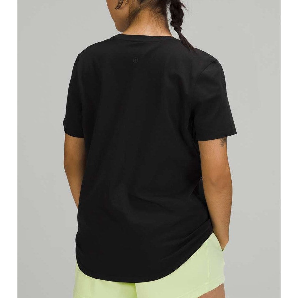 Lululemon V Neck Love Short Sleeve Tee Shirt Top Black 8