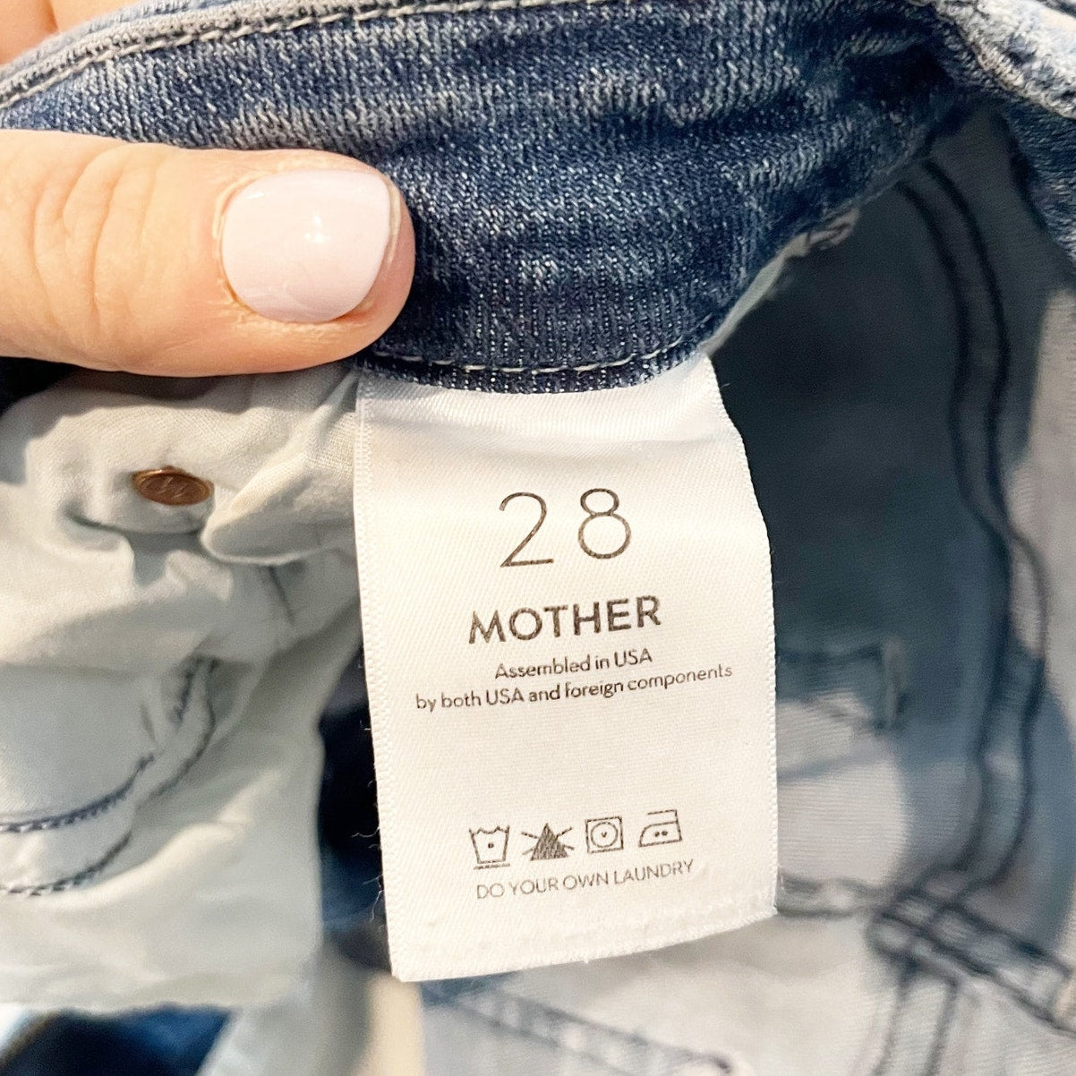 Mother The Mid Rise Looker Ankle Skinny Jeans Blue We The Animals