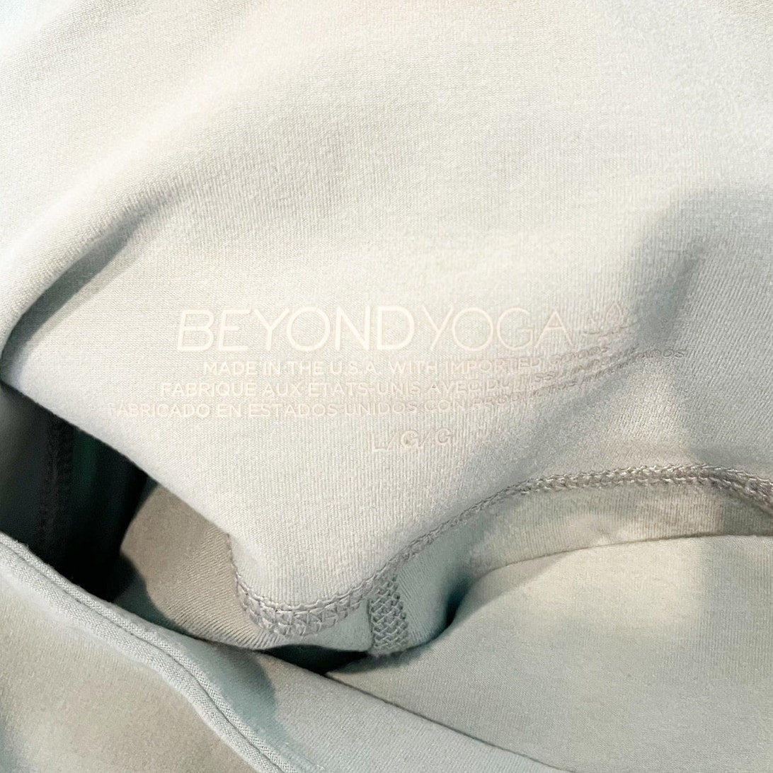 Beyond Yoga Spacedye At Your Leisure High Rise Midi Legging Mint Slate Heather L