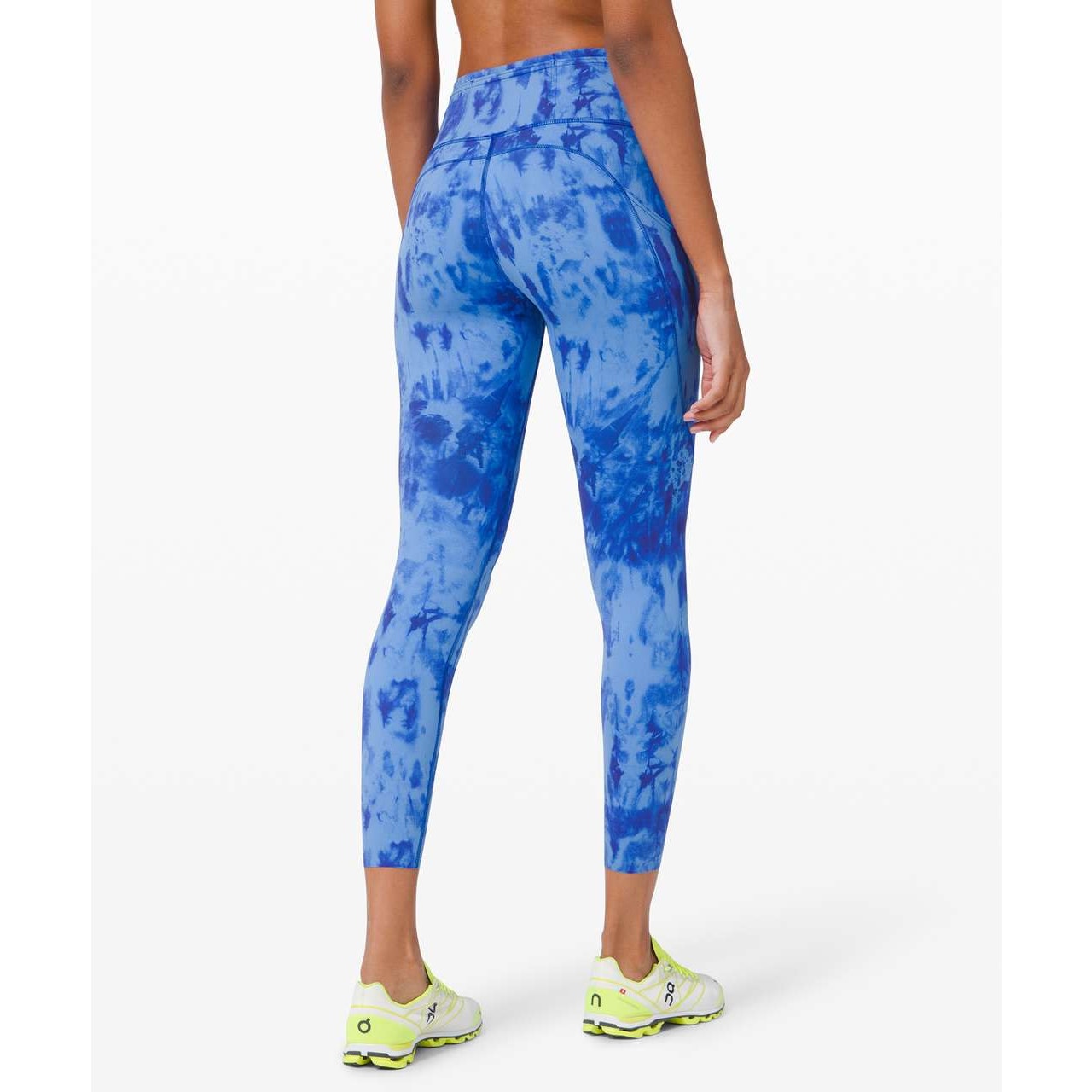 Lululemon Fast and Free Tight II Leggings Tie Dye 25" Game Day Blue Multi 4