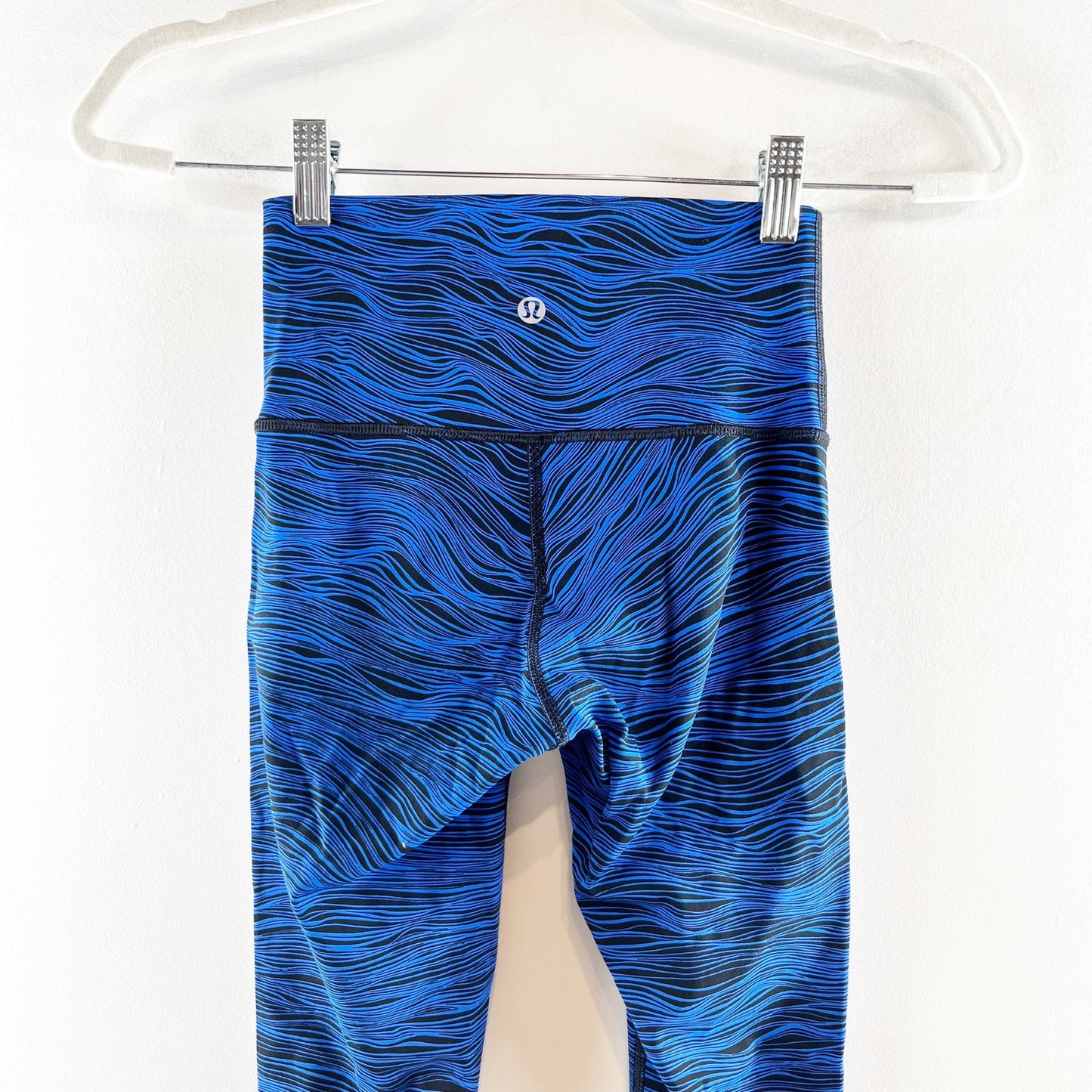 Lululemon High Times Pant (Full-On Luxtreme) Life Lines Cerulean Blue Black 2