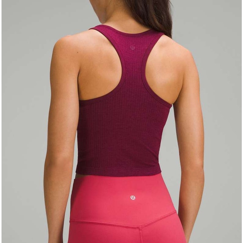 Lululemon Ebb to Street Cropped Racerback Tank Top Deep Luxe Purple 6
