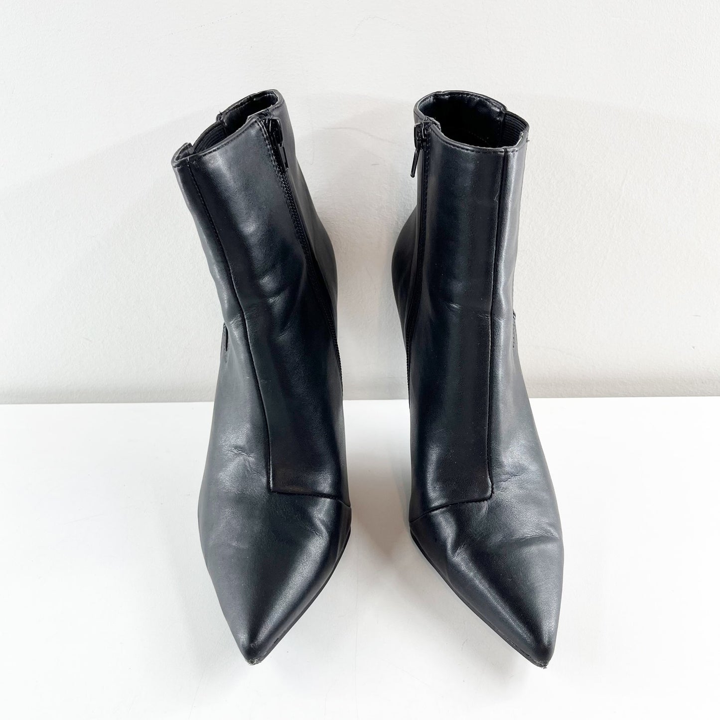 INC Katalina Pointed Toe Stiletto High Heel Boots Booties Black 9.5